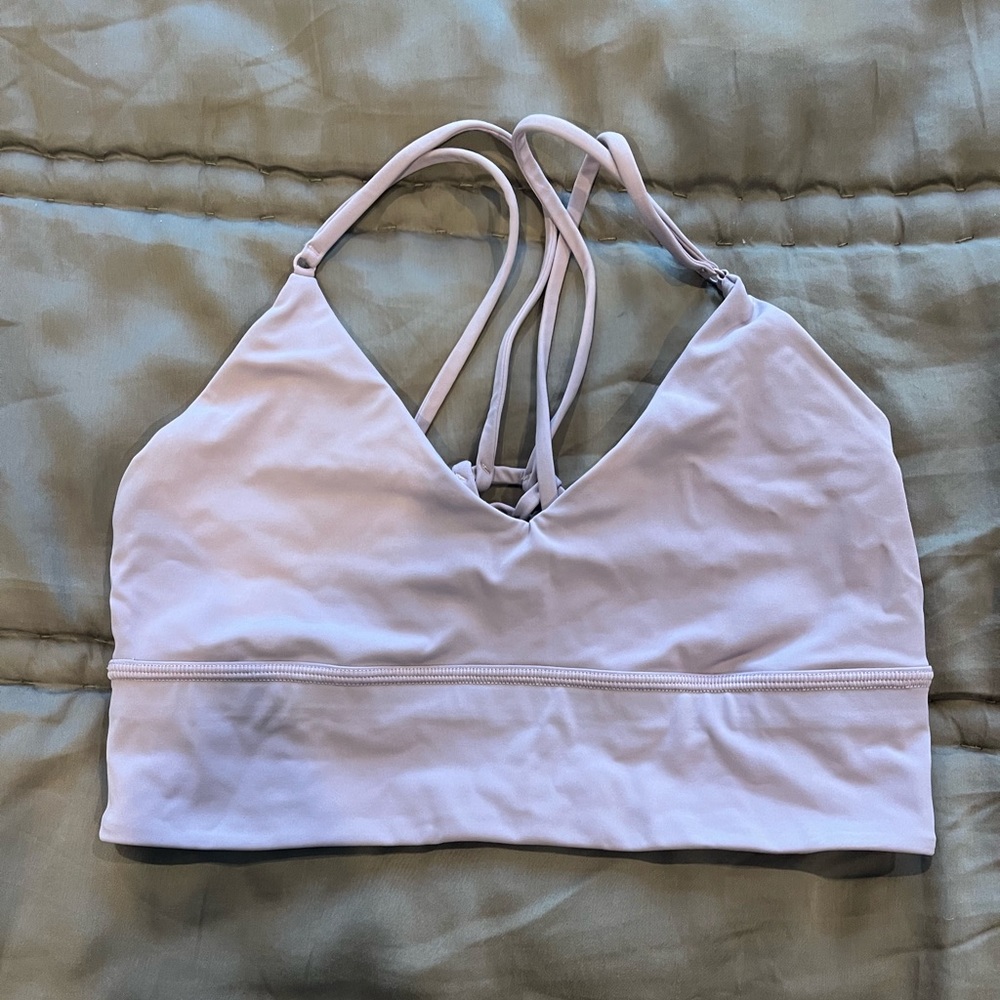 Lululemon long line purple sports bra